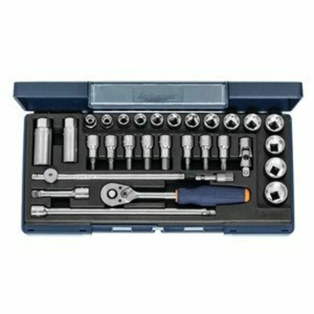 GARANT 3/8 inch Drive Socket Set with Surface Drive, 6 pt, 30 Pieces 634025 SD